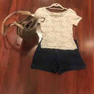 New York & Company Bluish Black Shorts Size 4